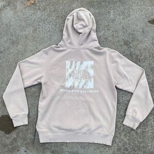 The North Face Heather Gray Hooded Sweater